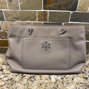Tory Burch Britten Satchel French Grey